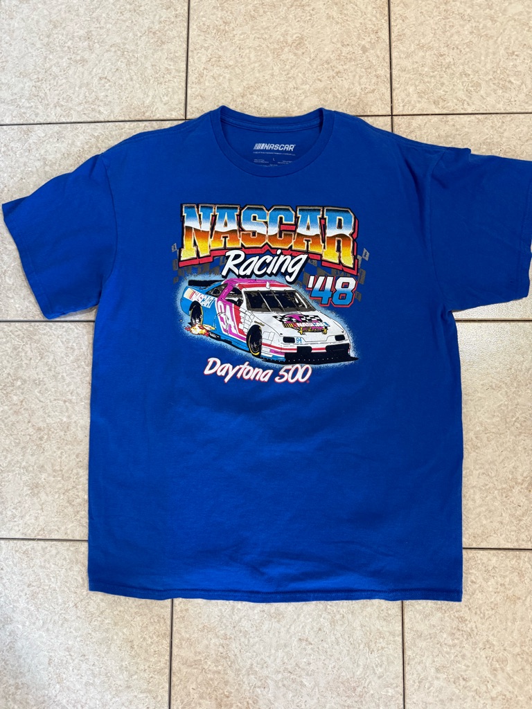 Nascar Blue Daytona 500 48 Racing TShirt